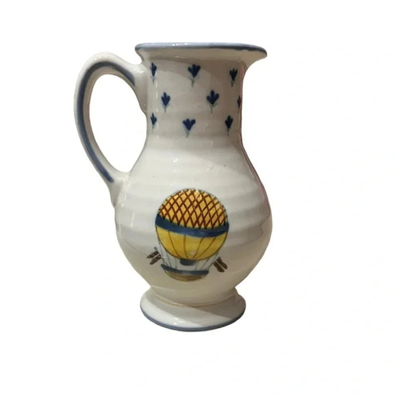 Prestige Place Hot Air Balloon Small Pitcher Provence Collection Japan 5.5" - Picture 1 of 3